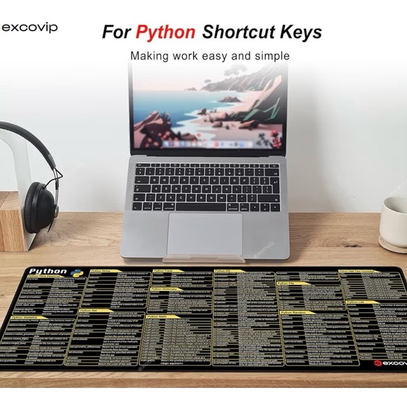 Python Commands Shortcuts Mouse Pad - Picture 3 of 8